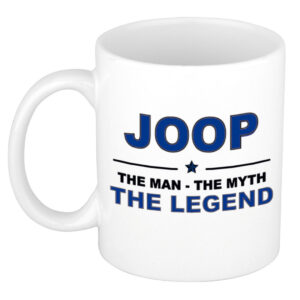 Joop The man, The myth the legend pensioen cadeau mok/beker 300 ml