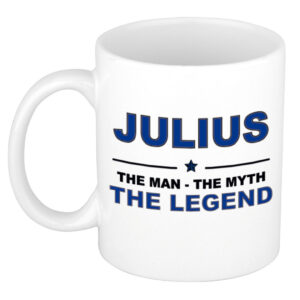 Julius The man, The myth the legend pensioen cadeau mok/beker 300 ml