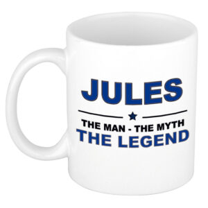 Jules The man, The myth the legend pensioen cadeau mok/beker 300 ml