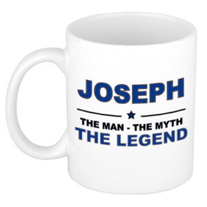 Joseph The man, The myth the legend pensioen cadeau mok/beker 300 ml