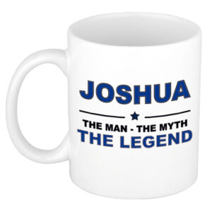 Joshua The man, The myth the legend pensioen cadeau mok/beker 300 ml