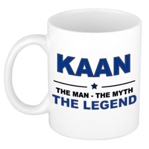 Kaan The man, The myth the legend pensioen cadeau mok/beker 300 ml