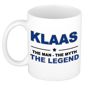 Klaas The man, The myth the legend pensioen cadeau mok/beker 300 ml
