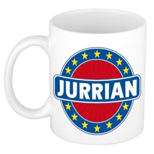 Kado mok voor Jurrian