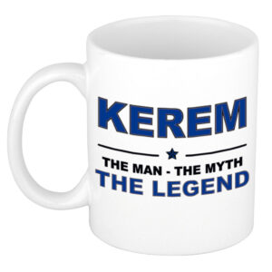 Kerem The man, The myth the legend pensioen cadeau mok/beker 300 ml