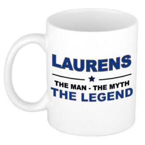 Laurens The man, The myth the legend pensioen cadeau mok/beker 300 ml