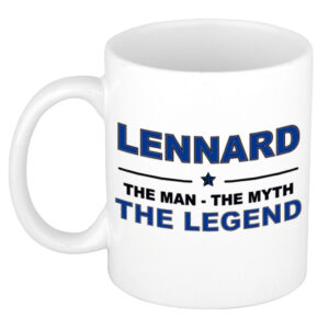 Lennard The man, The myth the legend pensioen cadeau mok/beker 300 ml