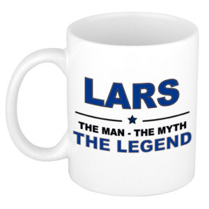 Lars The man, The myth the legend pensioen cadeau mok/beker 300 ml