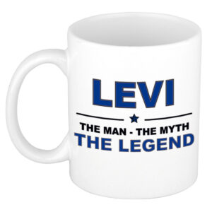 Levi The man, The myth the legend pensioen cadeau mok/beker 300 ml