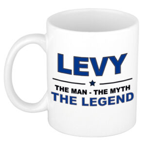 Levy The man, The myth the legend pensioen cadeau mok/beker 300 ml