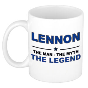 Lennon The man, The myth the legend pensioen cadeau mok/beker 300 ml