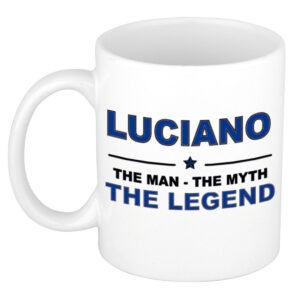 Luciano The man, The myth the legend pensioen cadeau mok/beker 300 ml
