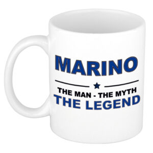 Marino The man, The myth the legend pensioen cadeau mok/beker 300 ml