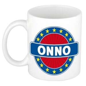 Kado mok voor Onno