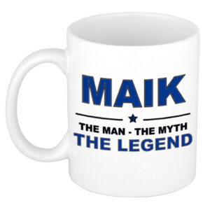 Maik The man, The myth the legend pensioen cadeau mok/beker 300 ml