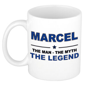Marcel The man, The myth the legend pensioen cadeau mok/beker 300 ml