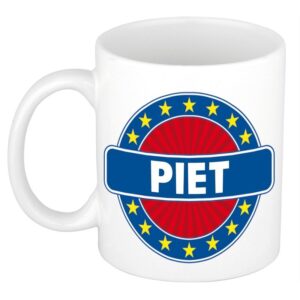 Kado mok voor Piet