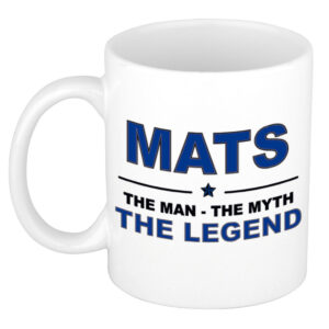 Mats The man, The myth the legend pensioen cadeau mok/beker 300 ml
