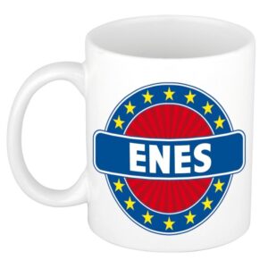 Kado mok voor Enes
