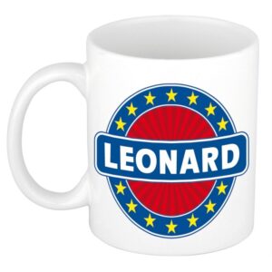 Kado mok voor Leonard