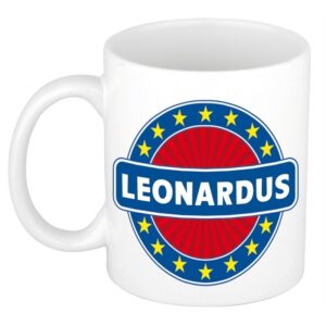 Kado mok voor Leonardus