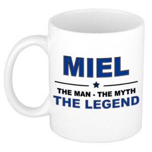 Miel The man, The myth the legend pensioen cadeau mok/beker 300 ml