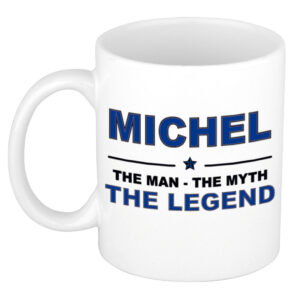 Michel The man, The myth the legend pensioen cadeau mok/beker 300 ml