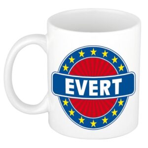 Kado mok voor Evert