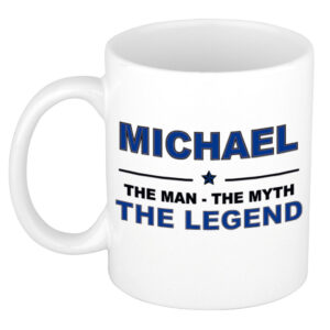 Michael The man, The myth the legend pensioen cadeau mok/beker 300 ml