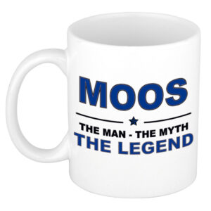 Moos The man, The myth the legend pensioen cadeau mok/beker 300 ml