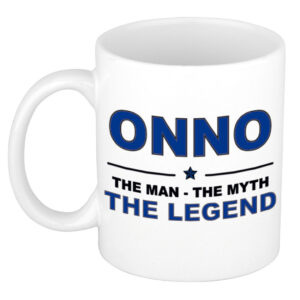 Onno The man, The myth the legend pensioen cadeau mok/beker 300 ml