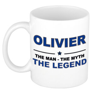 Olivier The man, The myth the legend pensioen cadeau mok/beker 300 ml