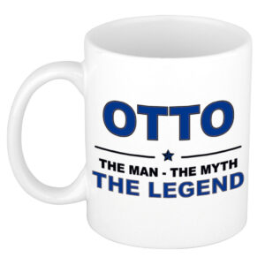 Otto The man, The myth the legend pensioen cadeau mok/beker 300 ml