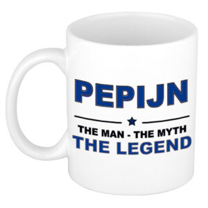 Pepijn The man, The myth the legend pensioen cadeau mok/beker 300 ml