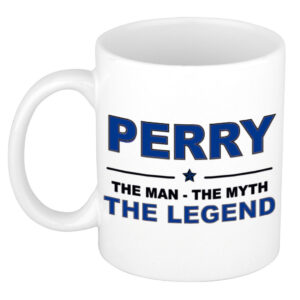 Perry The man, The myth the legend pensioen cadeau mok/beker 300 ml