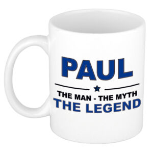 Paul The man, The myth the legend pensioen cadeau mok/beker 300 ml