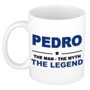 Pedro The man, The myth the legend pensioen cadeau mok/beker 300 ml