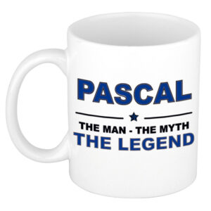 Pascal The man, The myth the legend pensioen cadeau mok/beker 300 ml