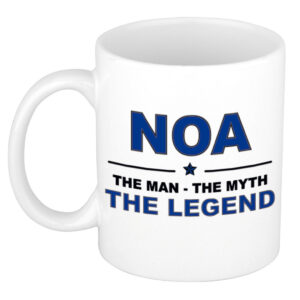 Noa The man, The myth the legend pensioen cadeau mok/beker 300 ml