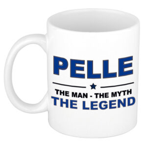 Pelle The man, The myth the legend pensioen cadeau mok/beker 300 ml