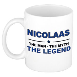 Nicolaas The man, The myth the legend pensioen cadeau mok/beker 300 ml
