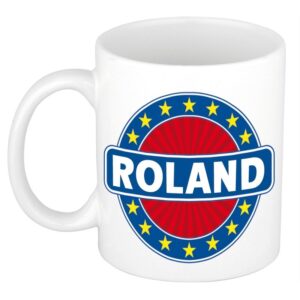 Kado mok voor Roland