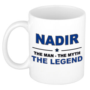 Nadir The man, The myth the legend pensioen cadeau mok/beker 300 ml