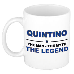 Quintino The man, The myth the legend pensioen cadeau mok/beker 300 ml