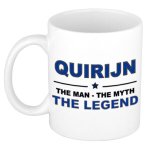 Quirijn The man, The myth the legend pensioen cadeau mok/beker 300 ml