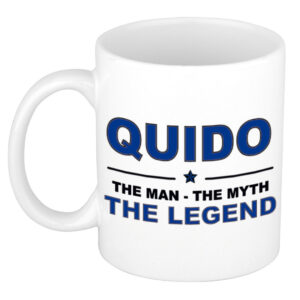 Quido The man, The myth the legend pensioen cadeau mok/beker 300 ml