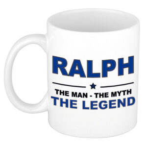 Ralph The man, The myth the legend pensioen cadeau mok/beker 300 ml