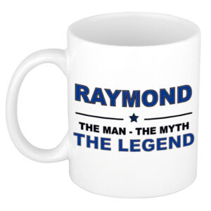 Raymond The man, The myth the legend pensioen cadeau mok/beker 300 ml