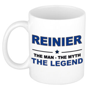 Reinier The man, The myth the legend pensioen cadeau mok/beker 300 ml