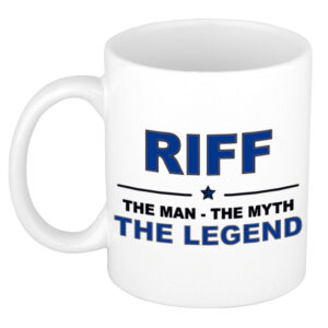 Riff The man, The myth the legend pensioen cadeau mok/beker 300 ml